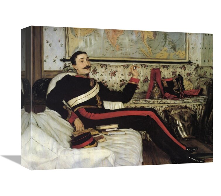 Colonel Frederick Burnaby On Canvas by James Tissot Print